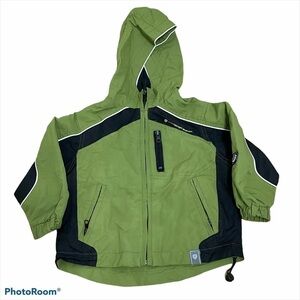 Protection System Green Hooded Jacket Sz 2T Boys